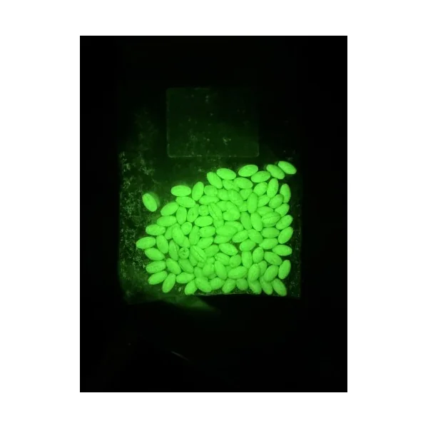 Perla Flotante Sin Tope Verde Luminoso N 0 - 100uni