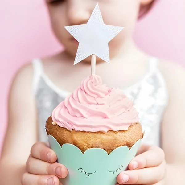 Picks para cupcakes de estrellas - 6 unidades - Imagen 3