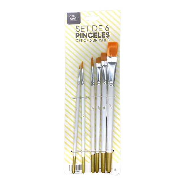 Pinceles para decorar - Azucren - 6 unidades