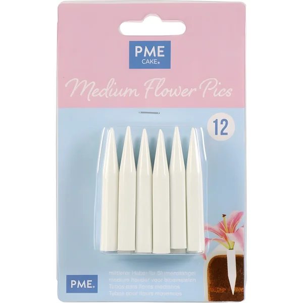 Pinchos portaflores medianos - PME - 12 unidades