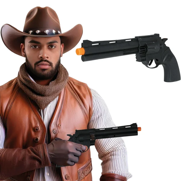 Pistola de vaquero de 32 cm
