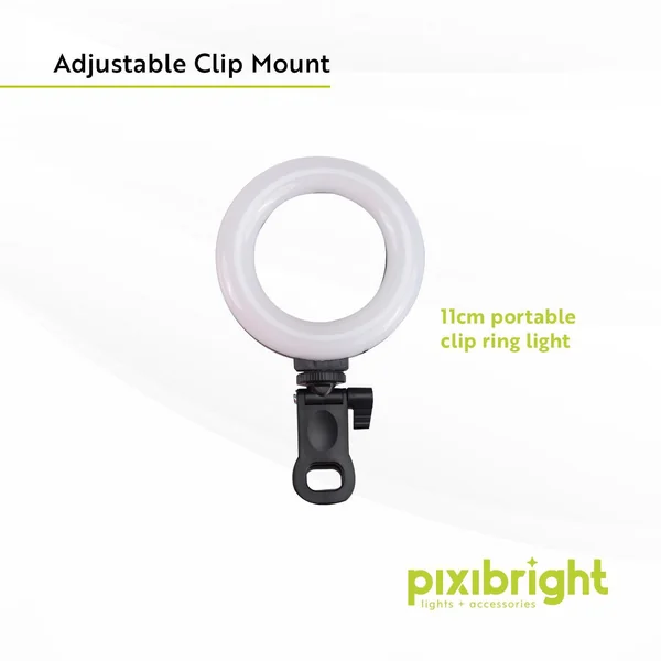 Pixibright White Ring Light Selfie Stick - Imagen 3
