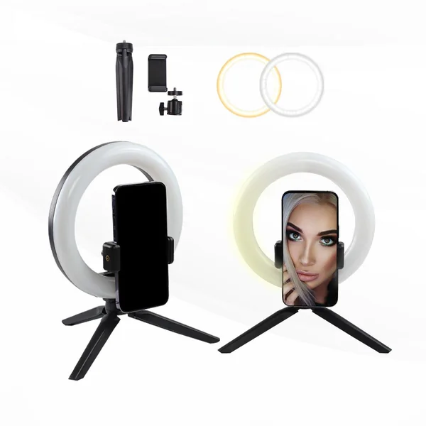 Pixibright White Ring Light Selfie Sticks - Imagen 3