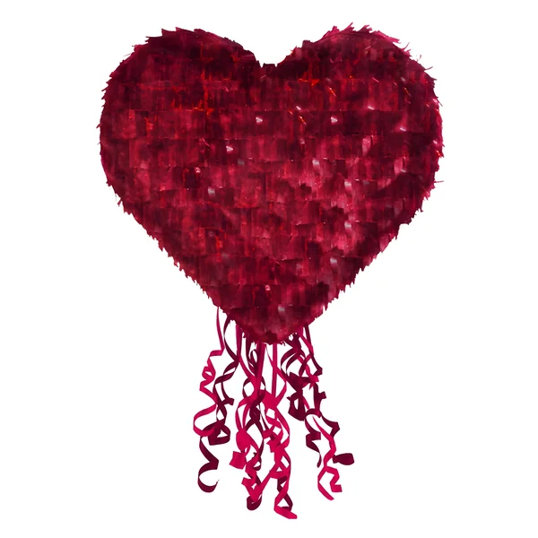 Piñata 3D de corazon rojo de 40 x 40 x 20 cm