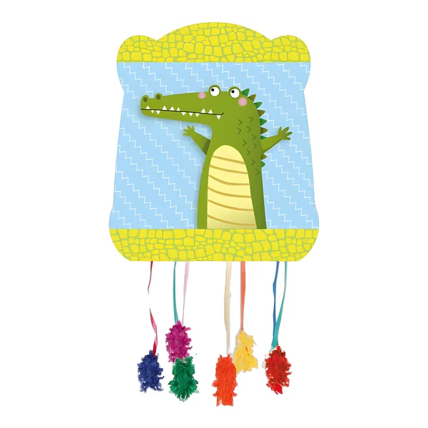 Piñata de Cocodrilo de 33 x 28 cm