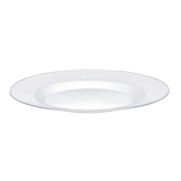Plato de 20,5 cm transparente redondo - 1 unidad