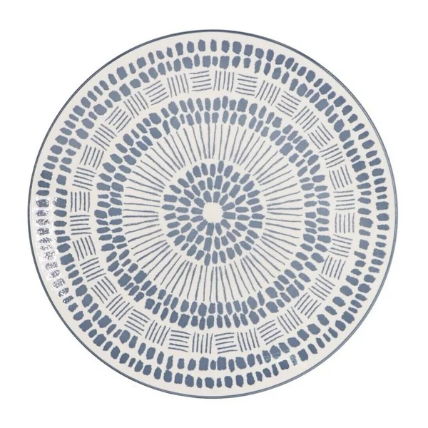 Plato de 27 cm estampado azulado