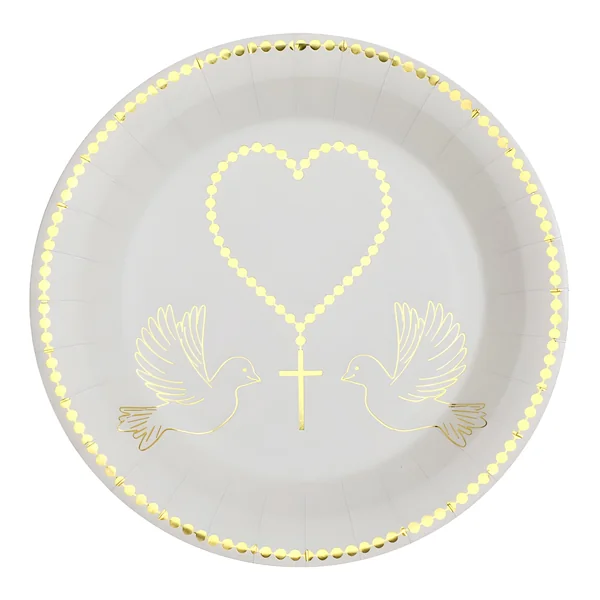 Platos de Ceremonia de Comunión de 22,5 cm - 11 unidades