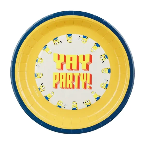 Platos de Minions divertidos de 23 cm - 6 unidades