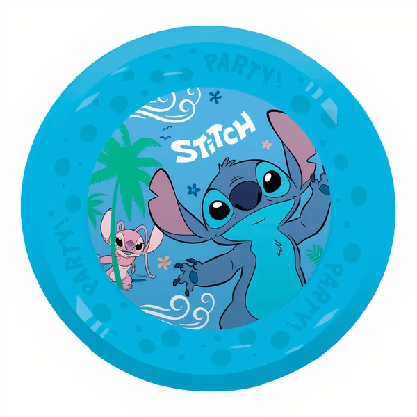 Platos de Stitch de 21 cm reutilizables - 4 unidades