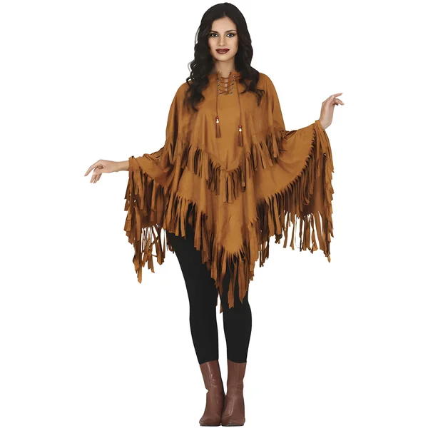 Poncho de indio para adulta