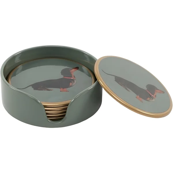 Posavasos de royal animal Teckel - 6 unidades