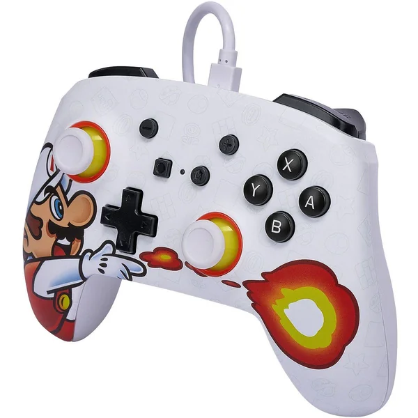 PowerA Switch Enhanced Wired Controller - Fireball Mario - Imagen 2