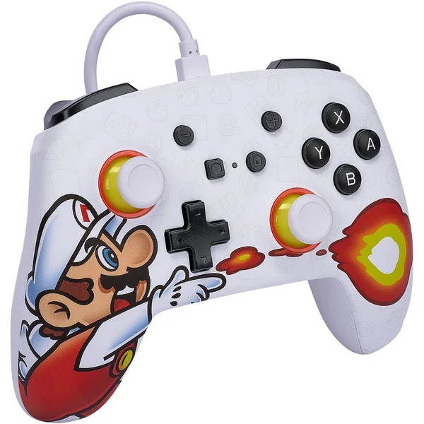 PowerA Switch Enhanced Wired Controller - Fireball Mario - Imagen 4