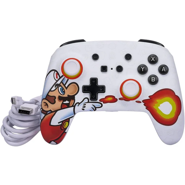 PowerA Switch Enhanced Wired Controller - Fireball Mario - Imagen 8