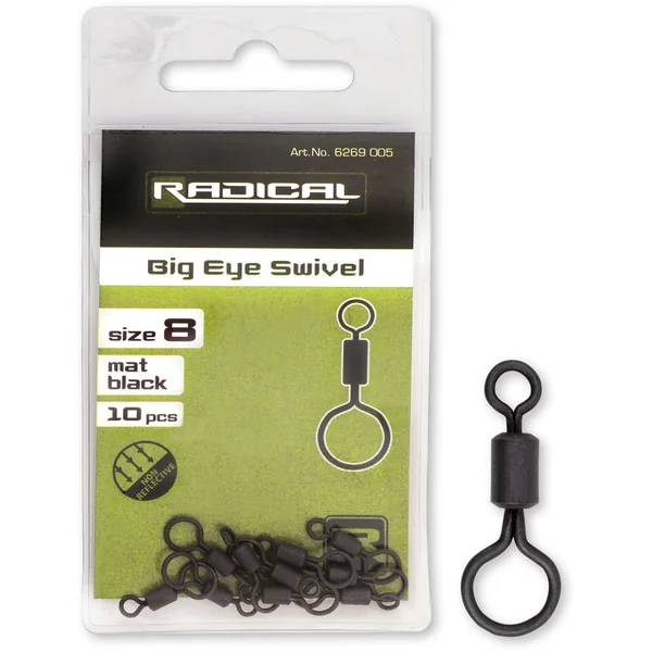 Radical Big Eye Swivel Mat Black (10 piezas)