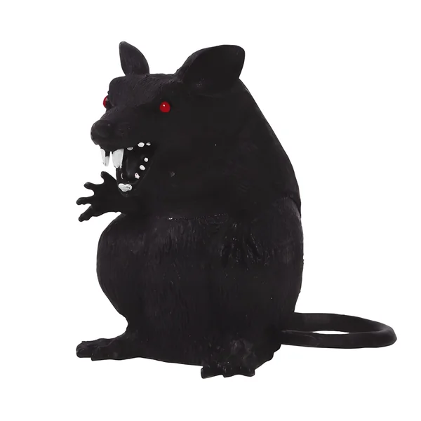 Rata de 18 cm negra sentada