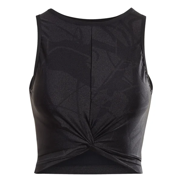 Reebok Women's Shiny Yoga Scribble Cropped Vest