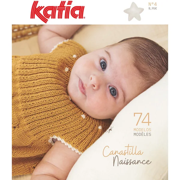 Revista Bebé nº 4 Canastilla - 74 modelos - Katia
