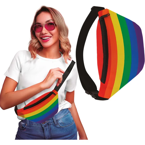 Riñonera arcoíris multicolor
