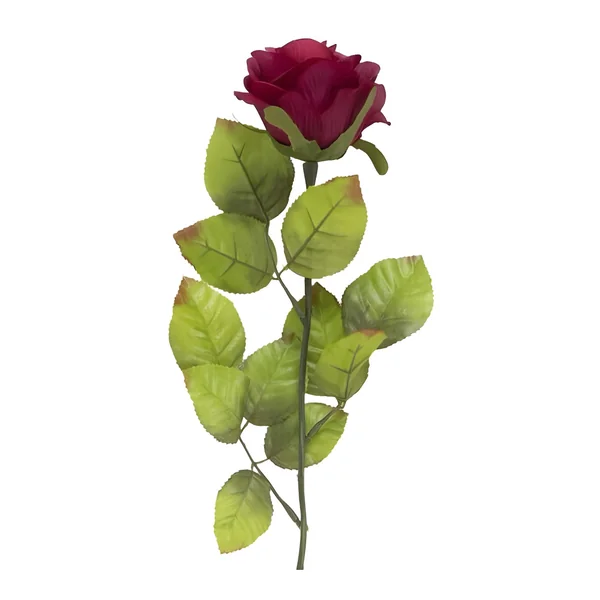 Rosa artificial de 58 cm