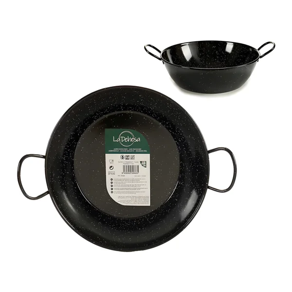 Sartén gazpachera de 24 cm esmaltada con asas