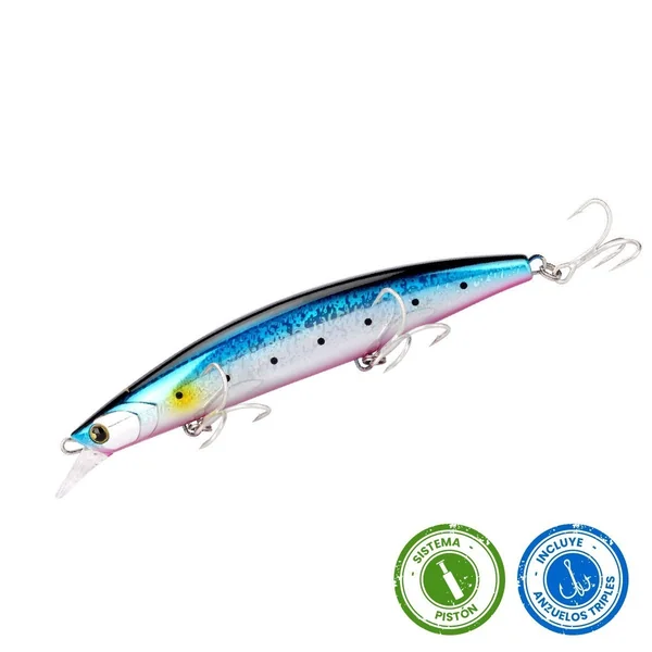 SENUELO SUGOI FLAT MINNOW 125 S - SARDINE KING BLUE