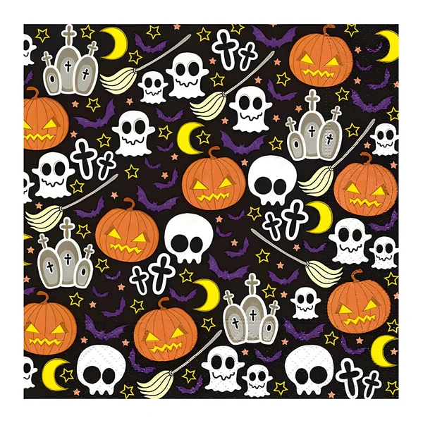 Servilletas de Halloween de 33 x 33 cm - 20 unidades
