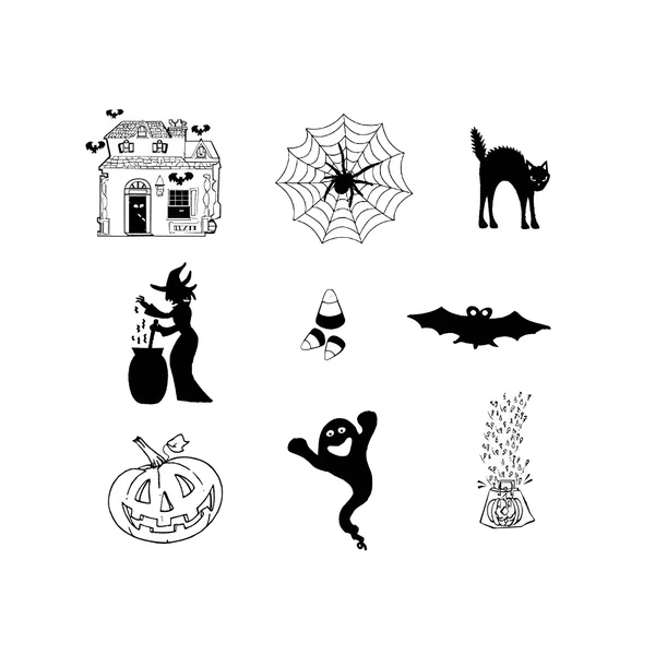 Set sellos acrílicos de Halloween 1 de 9,5 x 14,5 cm