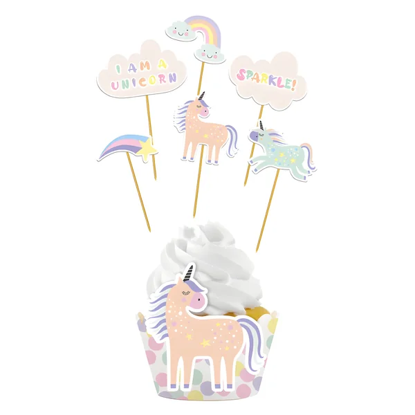 Set wrappers de Unicornios - 6 unidades