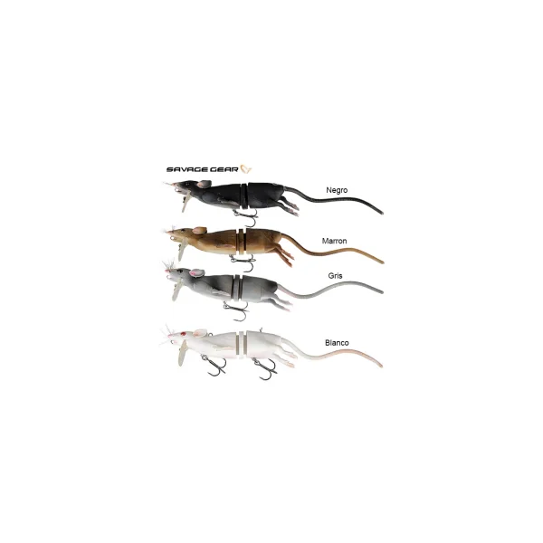 Señuelo Rata Savage Gear 3D Rad 20 Cm