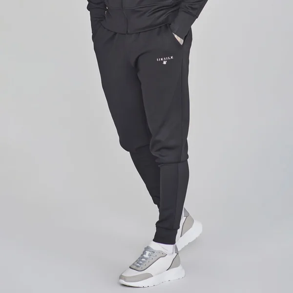 SikSilk Men's Sik Silk Essentials Closed Hem Poly Joggers