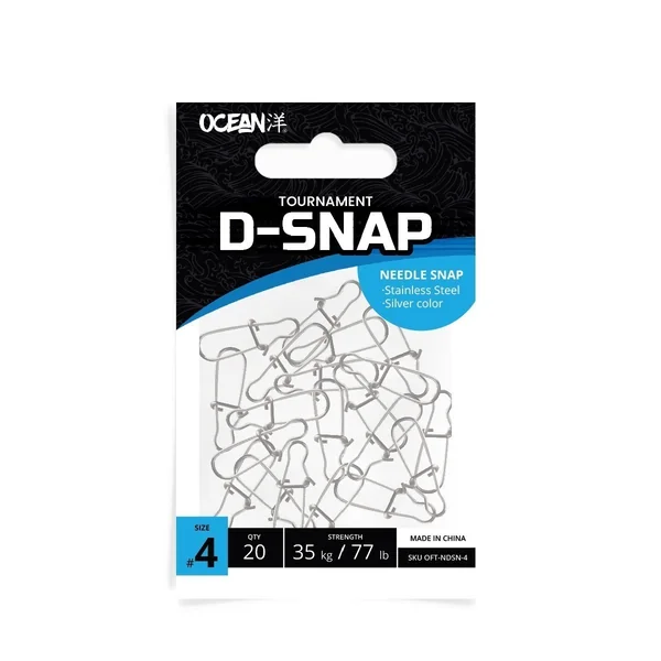 Snap Ocean Needle Duolock #4 x 20 uds / Silver
