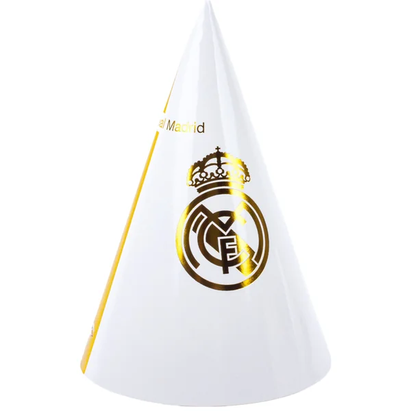 Sombreros de Real Madrid dorado - 6 unidades