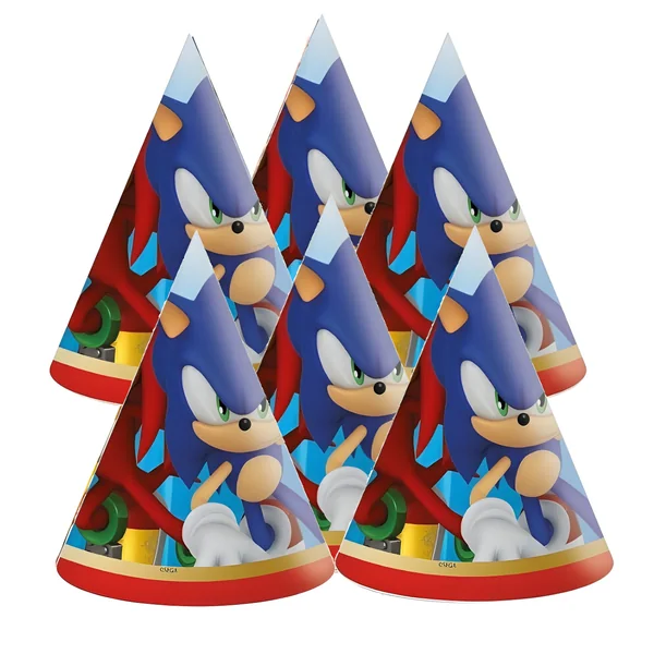 Sombreros de Sonic The Hedgehog - 6 unidades