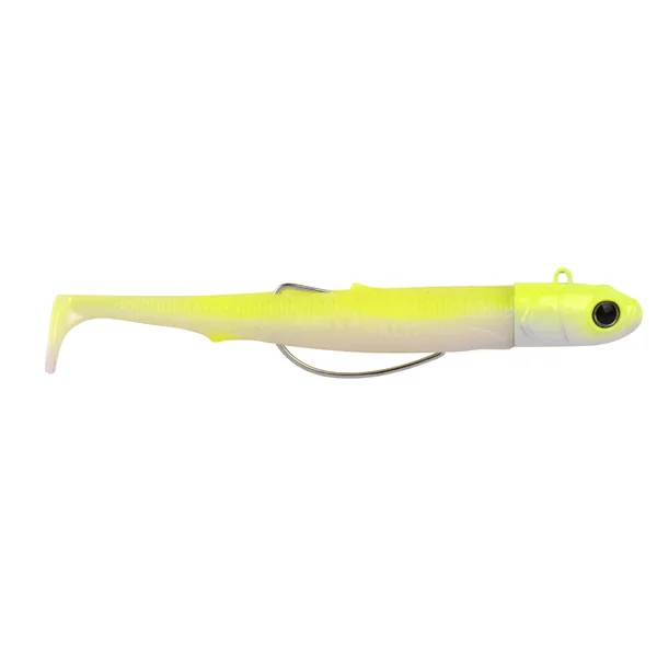 Spro Gutsbait Salt Softbait para Mar Chartreuse Minnow M 8cm (15g)