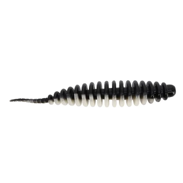 Spro Trout Master Worm Softbait Black and White6.5cm (8 piezas)