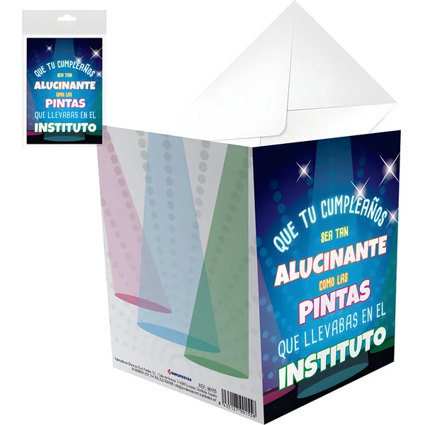 Tarjeta de cumpleaños alucinante