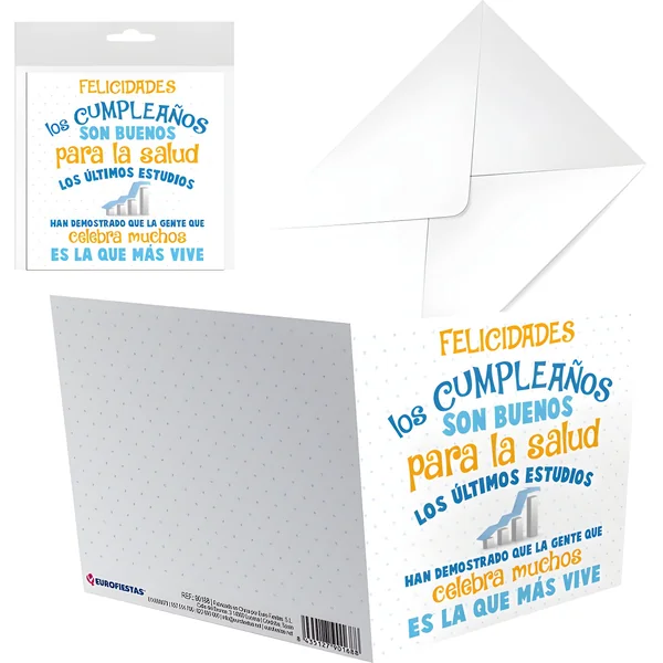 Tarjeta de cumpleaños salud