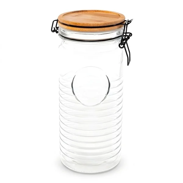 Tarro de 1,3 L con tapa de madera