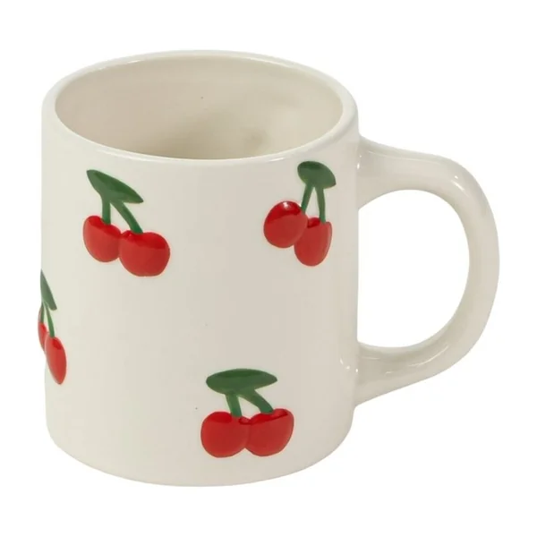 Taza de 410 ml con cerezas
