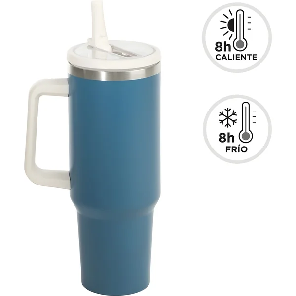 Taza térmica de 1,2 L azul - Imagen 2