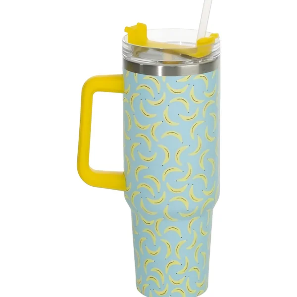 Taza térmica de 1,2 L con diseño de plátanos