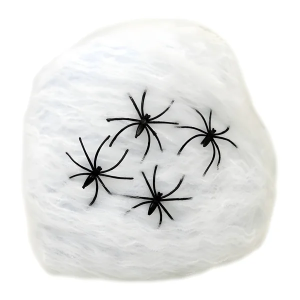Telaraña de 60 gr blanca con 4 arañas