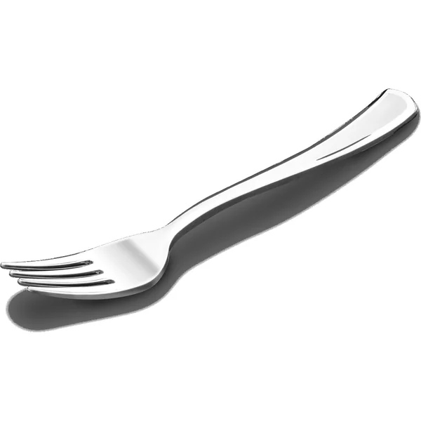 Tenedores de 18,5 cm de plástico plateado - 50 unidades