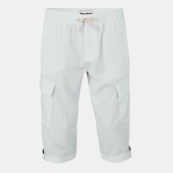 Threadbare Men's Memphis Linen Cargo Trousers