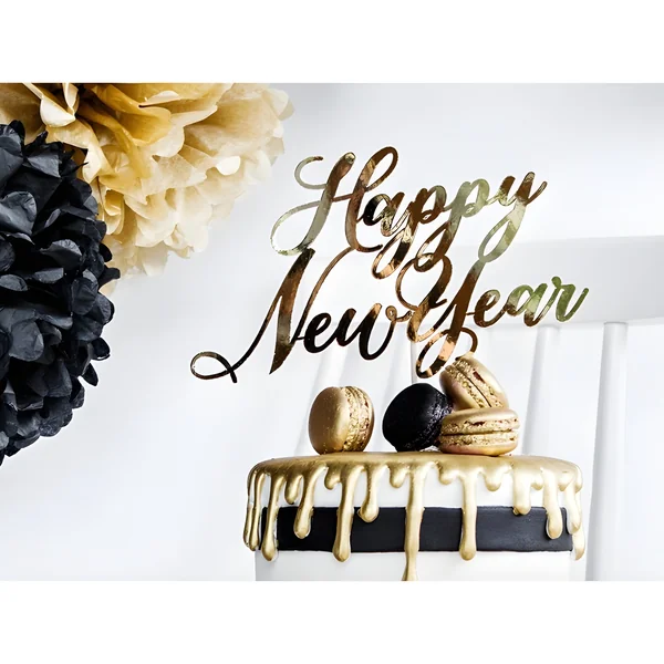 Topper para tarta de Año nuevo - Imagen 3