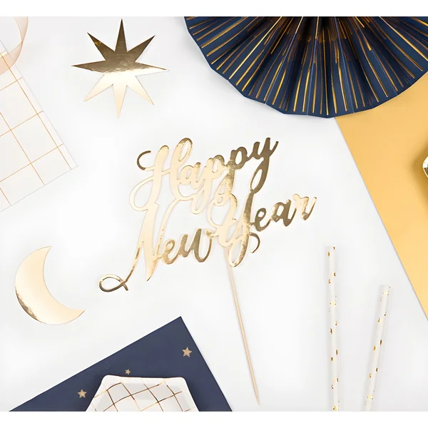 Topper para tarta de Año nuevo - Imagen 5