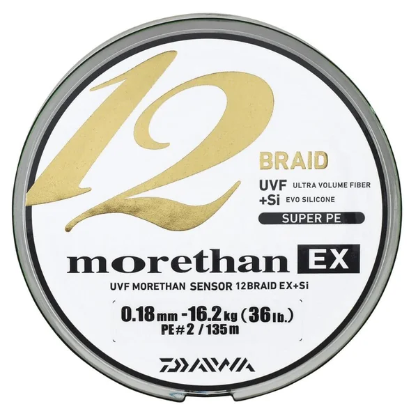 Trenzada Daiwa Morethan 12 Braid EX | La Picada | Artículos de pesca y tiempo libre