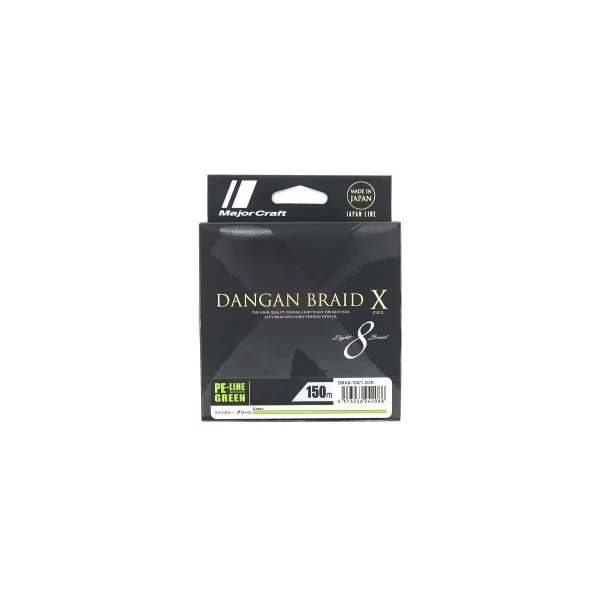 TRENZADO DANGAN BRAID X8 150M GREEN DE MAJOR CRAFT